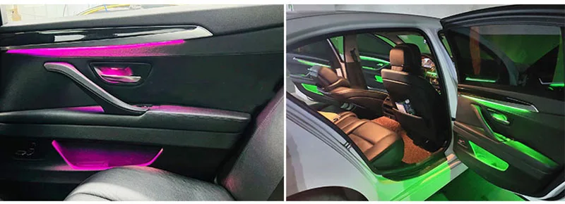 Автомобильный комнатный светильник для двери BMW 5 серии F10 F11 F18 2010-2018 9 цветов