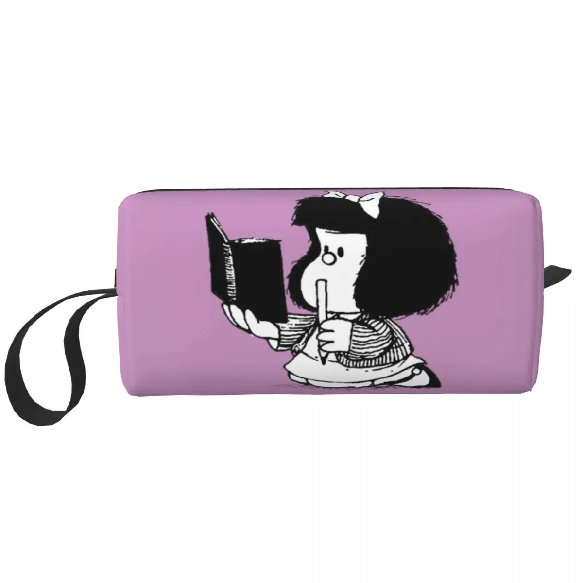 

Mafaldas с блокнотом, сумка для туалетных принадлежностей, Женский Quino, мультяшный косметический Органайзер для макияжа, дамские сумки для хранения красоты, набор для хранения, женская коробка