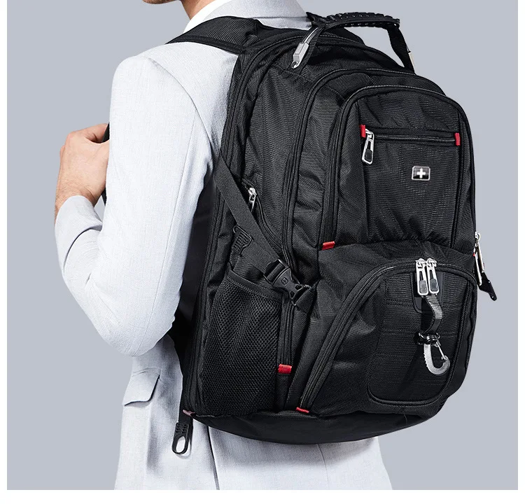 

Вместительный рюкзак для мужчин, Мужская школьная сумка для компьютера, деловой дорожный ранец