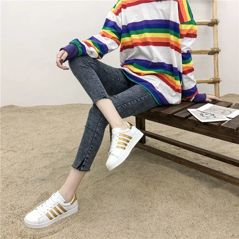 Cheap New Women Running Shoes Autumn Breathable Female Sneakers Lightweight Sports Jogging Trainers Walking Modis Shoes 35-40