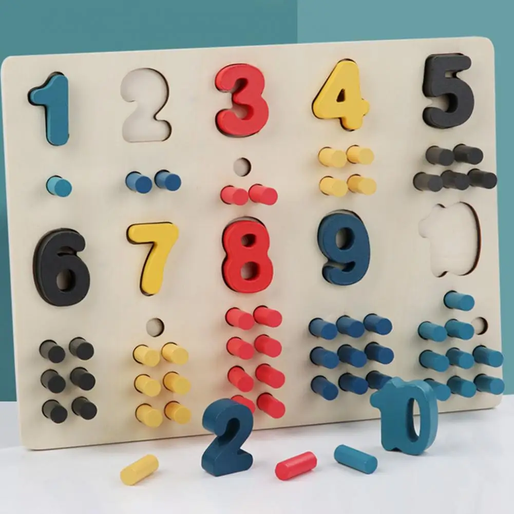 Головоломка с числами уникальный легкий обучающий 3D-пазл для раннего развития