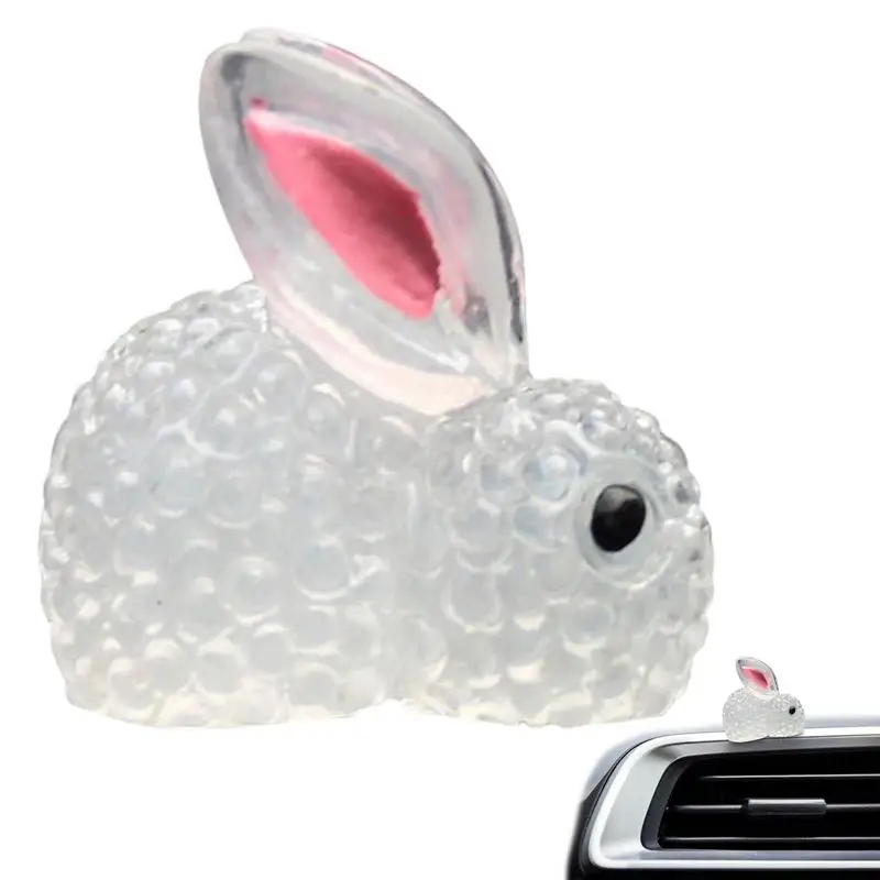 

Tiny Bunny Figurines Glow In The Dark Rabbit Mini Figurines In Bulk Car Interior Decorations DIY Rabbit Crafts Ornament