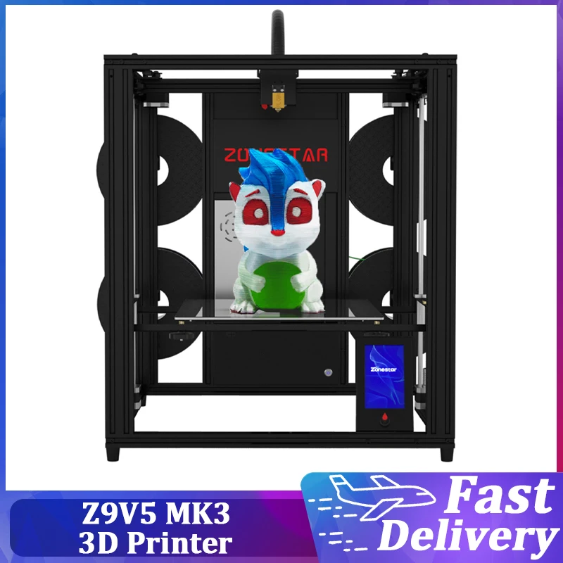 

3D-принтер Z9V5 MK3, 4 экструдера, 30x30x38,5 см