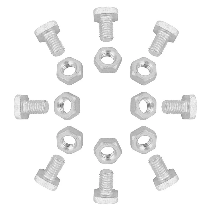

200 Pcs M6x12mm Greenhouse Nuts And Bolts Square Head Bolts Nuts Greenhouse Repair Kit Parts Replacement Garden Supplies