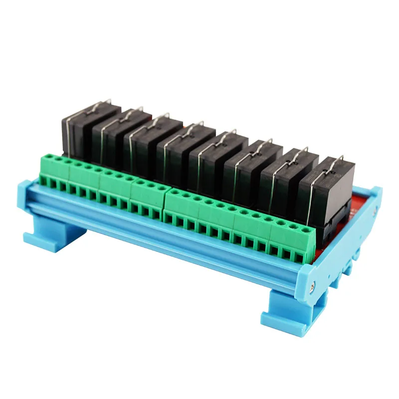 

OSM 8-Channel 1NO 1NC Hongfa Relay Module JQX-115F 24VDC 5 Pins Electromagnetic Relays for PLC Expansion Board Control