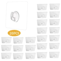 transparent wall hook 20pcs strong self adhesive door wall hangers hooks suction heavy load rack cup sucker for kitchen bathroom