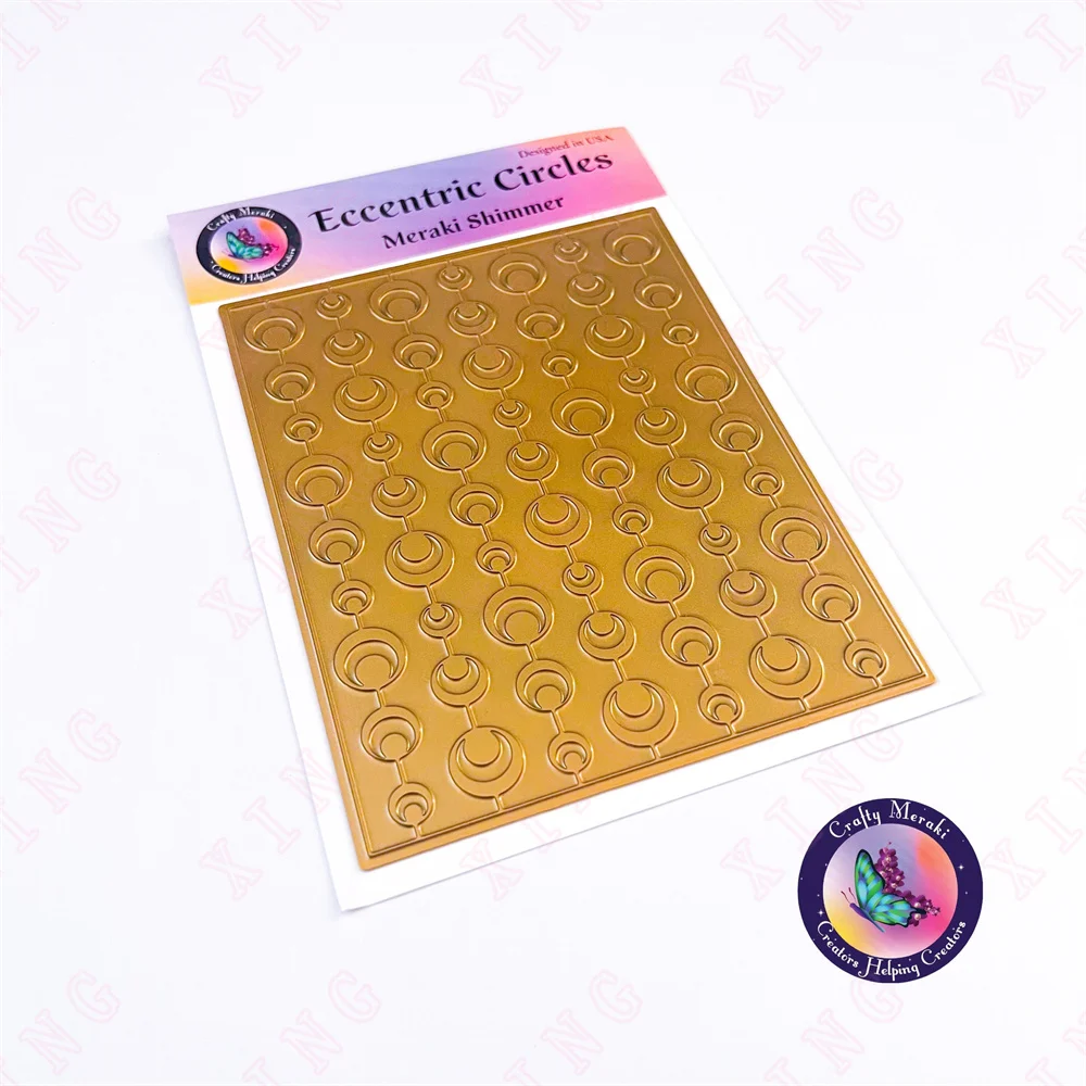 

New Scrapbook Eccentric Circles Hot Foil Metal Cutting Die Decoration Embossing Template Diy Handmade Craft Blade Punch Stencils