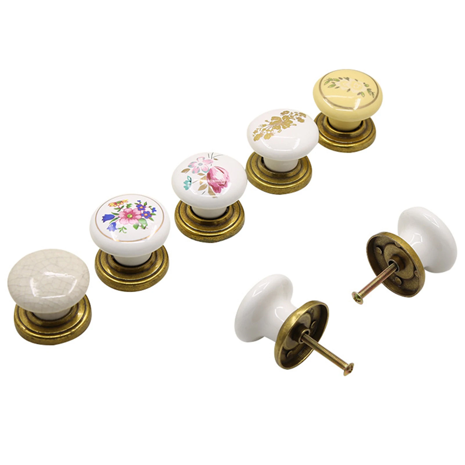 

Ceramic Round Cabinet Handles Handmade Ceramic Vintage Look Small Furniture Handles For Kitchen Cabinets Drawers