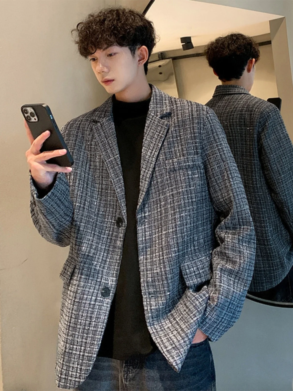 Британский изящный мужской костюм Yupi Graceful осень 2023 новый модный брендовый Ruffy