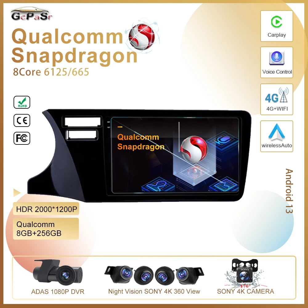 

Android 13 Qualcomm Snapdragon для телефона 2014 дюйма, 2015, 2016, 2017 дюйма, автомобильный Dvd-плеер, автомобильное радио, стерео, мультимедийный плеер, GPS-навигация