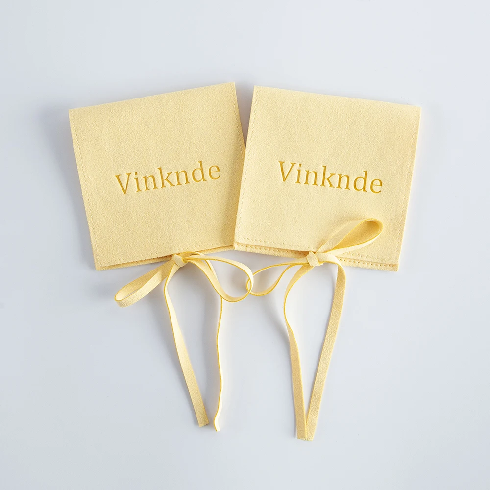 Custom Logo Microfiber Jewelry Packaging Pouches Wedding Favor Gift Candy Bags Cosmetic Makeup Eyelashes Rings Tarot Storage Bag