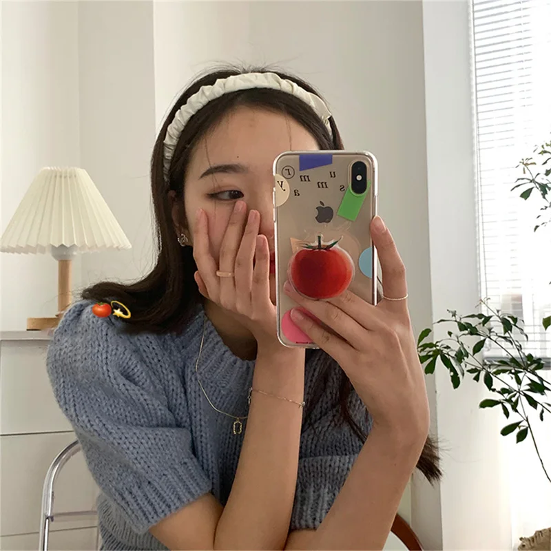 Прозрачный чехол с геометрическим рисунком в Корейском стиле для телефона iPhone 13