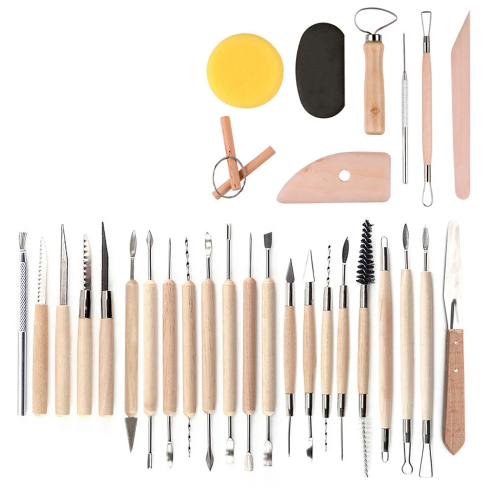 

Multifunctional Pottery Carving Tools 22 Pieces Double Sided Designs Materials Perfect Gift for Ceramic Enthusiasts