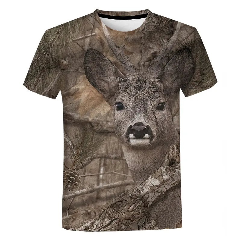 

Summer Men's T-Shirt Casual Animal 3D T-Shirt Fashion Street Style Man's Pullover Short Sleeve T-Shirt