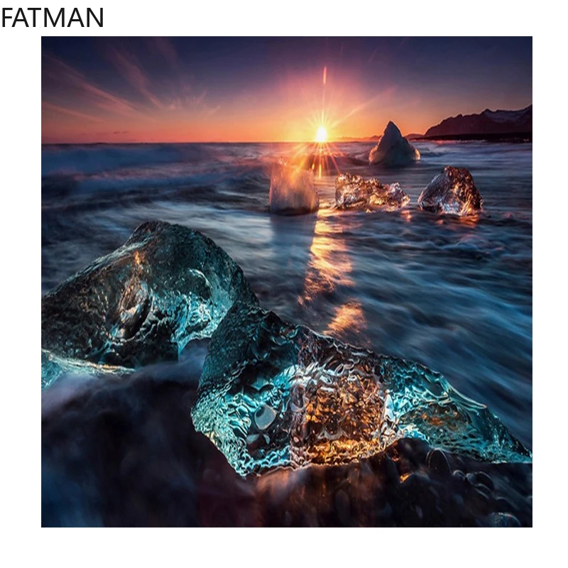 Фрески FATMAN 3D на заказ фотообои стену великолепный морской взгляд наклейки