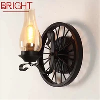 bright indoor retro wall lamps black light classical sconces loft fixtures led for home bar cafe