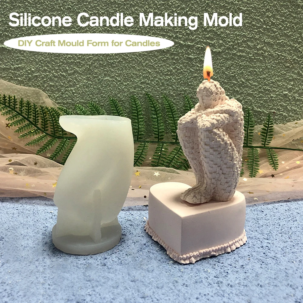 

Силиконовая форма в виде человеческой свечи, мозаичный медитатор, орнамент, Свеча для самостоятельной ароматерапии, пластырь для свечей, эп...
