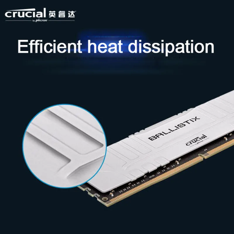 Оперативная память Crucial Ballistix DDR4 D 3200 МГц ОЗУ для настольных ПК игровая 16 Гб (8GBx2)