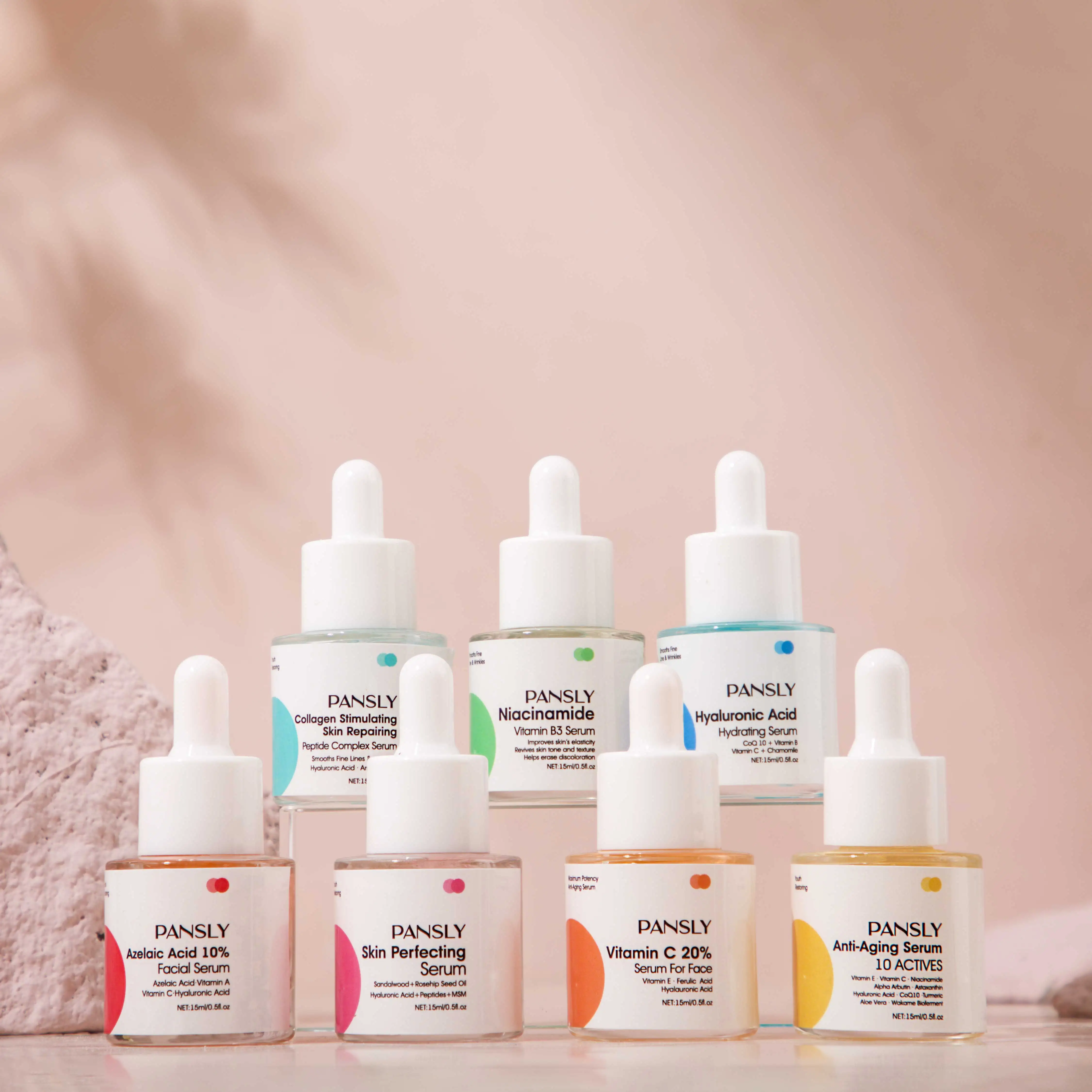 

Face Serum Skin Care Anti-Aging Wrinkle Whitening Moisturizing Exfoliating Shrink Pores Fade Hyaluronic Acid Niacinamide