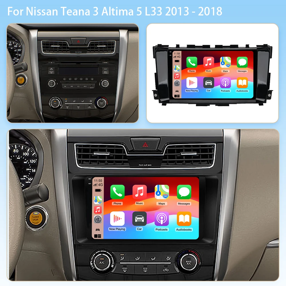 Фото Автомагнитола Android 16 для Nissan Teana 3 Altima 5 L33 2013-2018, стереосистема Qualcomm, DVD, 5G WIFI, мультимедийное головное устройство, 4G LTE, GPS, DSP №2