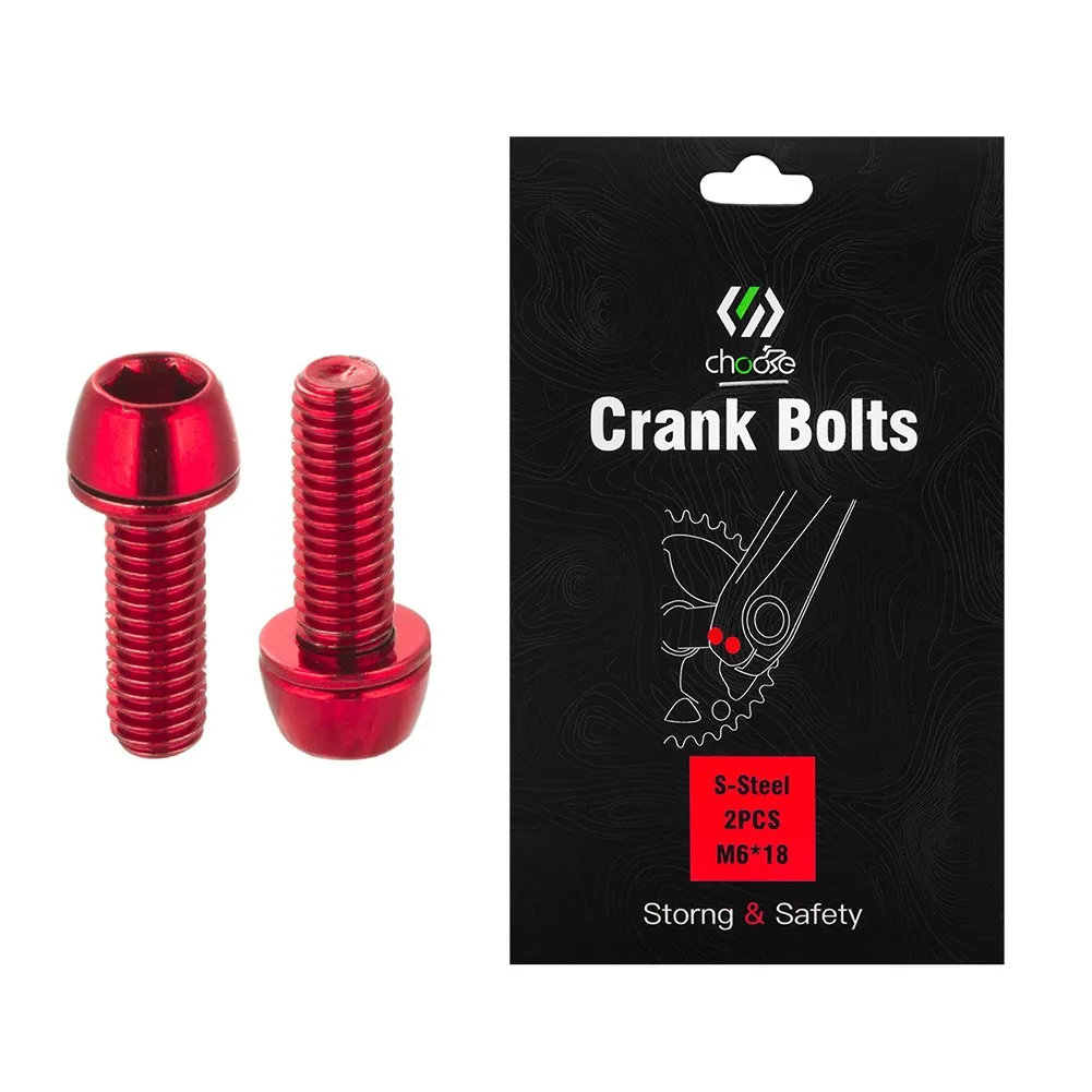 Bicycle Crank Bolts M6X18mm With Gasket Crankset Arm Fixing 