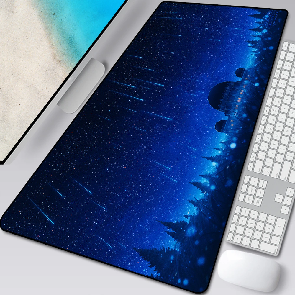 

Gaming Mouse Pad Large Locking Edge Keyboard Deak Mat Sunset Meteor Deep Forest Firewatch Laptop Gamer Mousepad Blue Mousepad