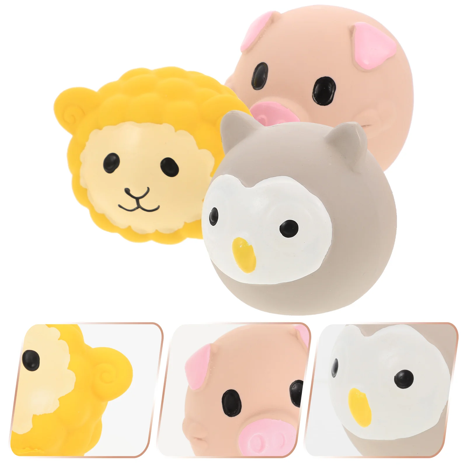 

Dogpet Puppy Molar Interactive Chewdogsteething Squeaky Chewing Household Latex Lovely Bite Plaything Interesting Shaped Animals