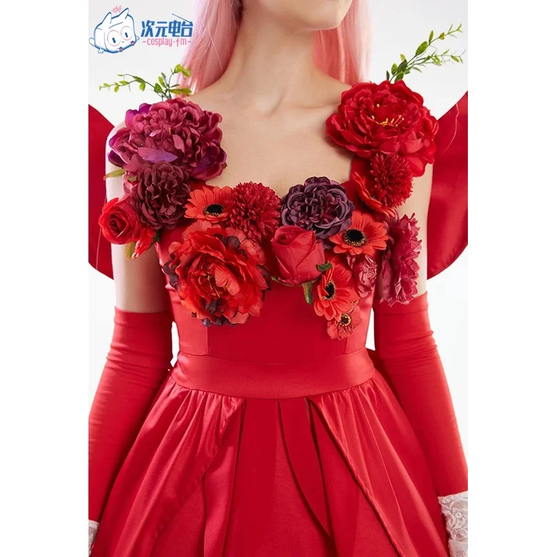 Ryuu to Sobakasu no Hime/Belle красное платье Косплей Костюм Хэллоуин маскарадный наряд