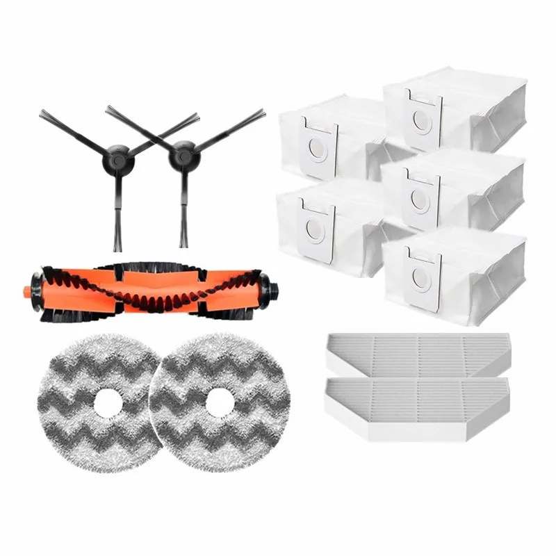 Оригинальный самоочищающийся робот-пылесос Xiaomi Roidmi EVA SDJ06RM, основная боковая щетка, фильтр Hepa, мешки для пыли, ткань для швабры