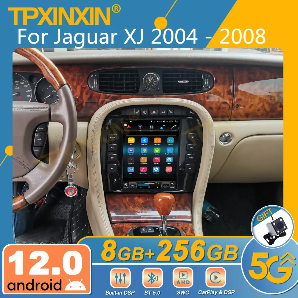 Android 11 DSP Carplay для Jaguar XJ 2004 2005 - 2008 автомобильный DVD мультимедийный плеер Авто Радио