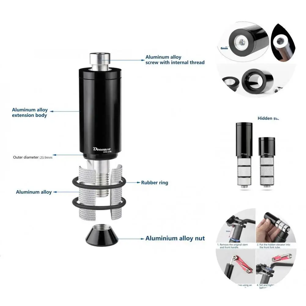 

Useful Fork Stem Riser Strong Aluminium Alloy Stem Riser High Hardness Stem Extender Bike Supplies Bike Stem Riser