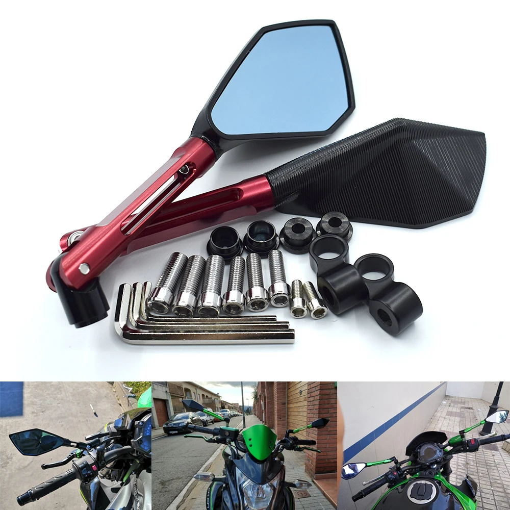 

Universal 8mm 10mm Motorcycle CNC Aluminum Adjustable rearview mirror For HONDA PCX125 PCX150 CBR125R CBR150R CB650F CBR650F