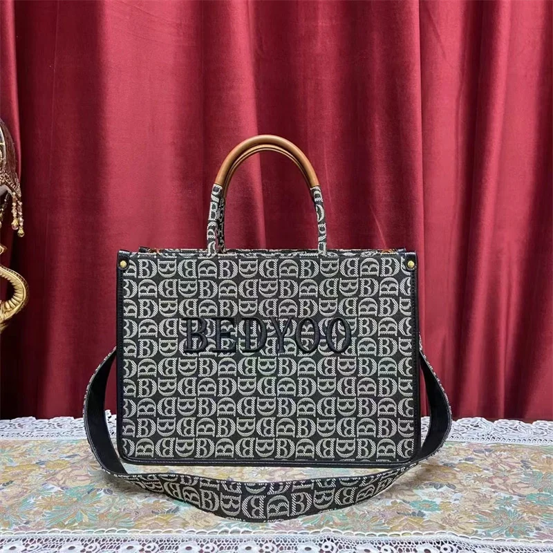 

high quality luxury brand BEDYOO Small Design Letter Embroidery Tote Female 2023 Autumn and Winter Korean New One Shoulder Cross