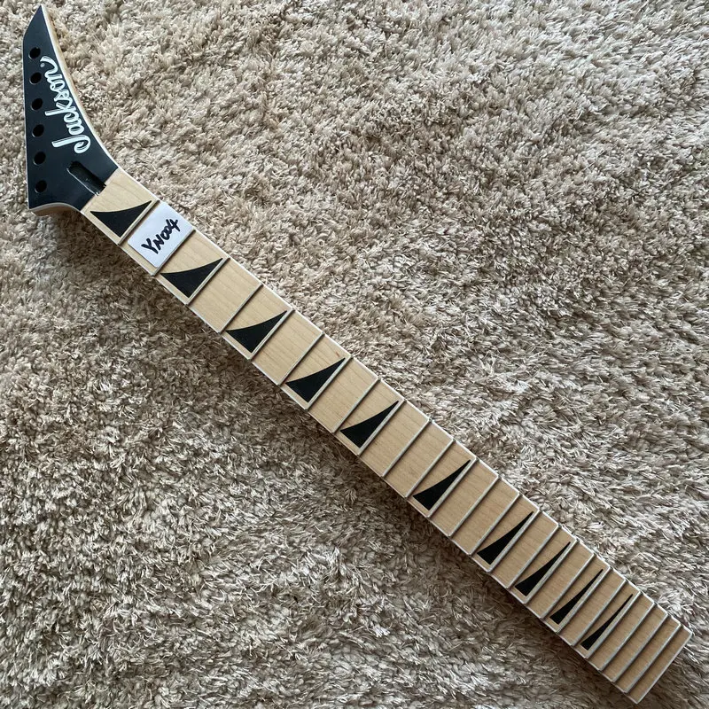 Jackson Guitar Neck 24 Frets Maple+Maple Black Shark Fin Inlay Right Hand Original and Genuine Jackson Made IN China