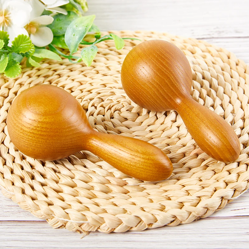 

Wooden Massager Essential Oil Massage Stick Body Spa Meridian Tapping Massage Hammer Wood Therapy Relaxation Round Ball Massager