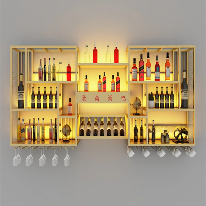 Винный шкаф для гостиной бара ликера минималистичная полка настенная