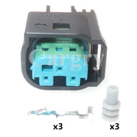 1 set 3p automobile electrical connector car restrictor sensor wiring socket auto plastic housing sealed plug