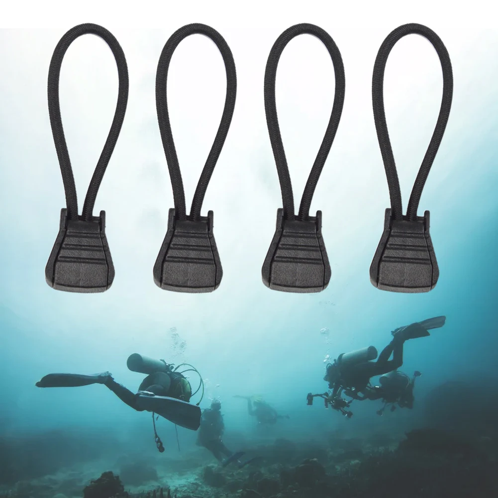 

Scuba Diving Dive Diver Accessories Hose Clip Scuba Diving 4pcs Bungee Rope Elastic Rope+plastic Retainer Holder