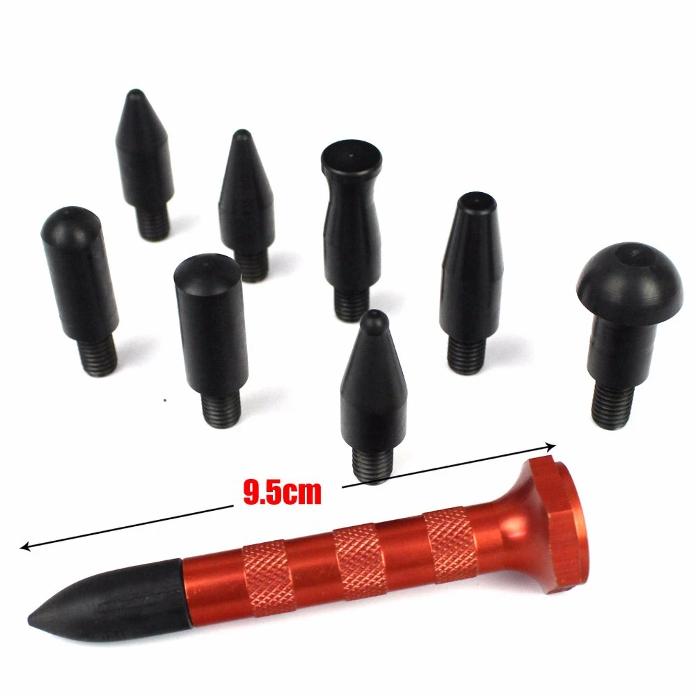 

Paintless Dent Repair Hail Removal Tools Kit Tap Down Pen With 9 Heads Pdr Tools Set Tools Kit