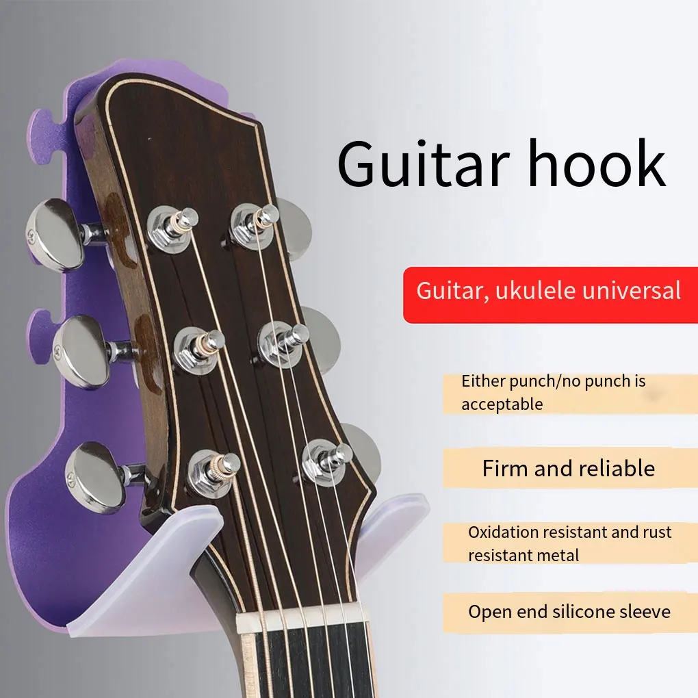 

Guitar Hook Wall-mounted Metal Hanger Holder Storage Display Rack