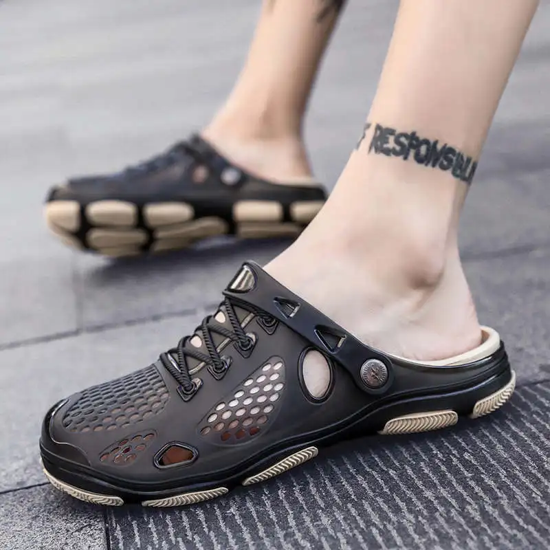 

Flatform Men Sandals Leather Luxury Not Leather Casual Flip Flops Men Cheussure Designer Shoes Safety Tennis Nurse Clogs Tennis