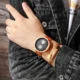 Hot Sale Men Watches Bracelets for Boyfriend Gift Wooden Case 100% Men's Casual Quartz Watches with Bracelet Titanium Set Other Image