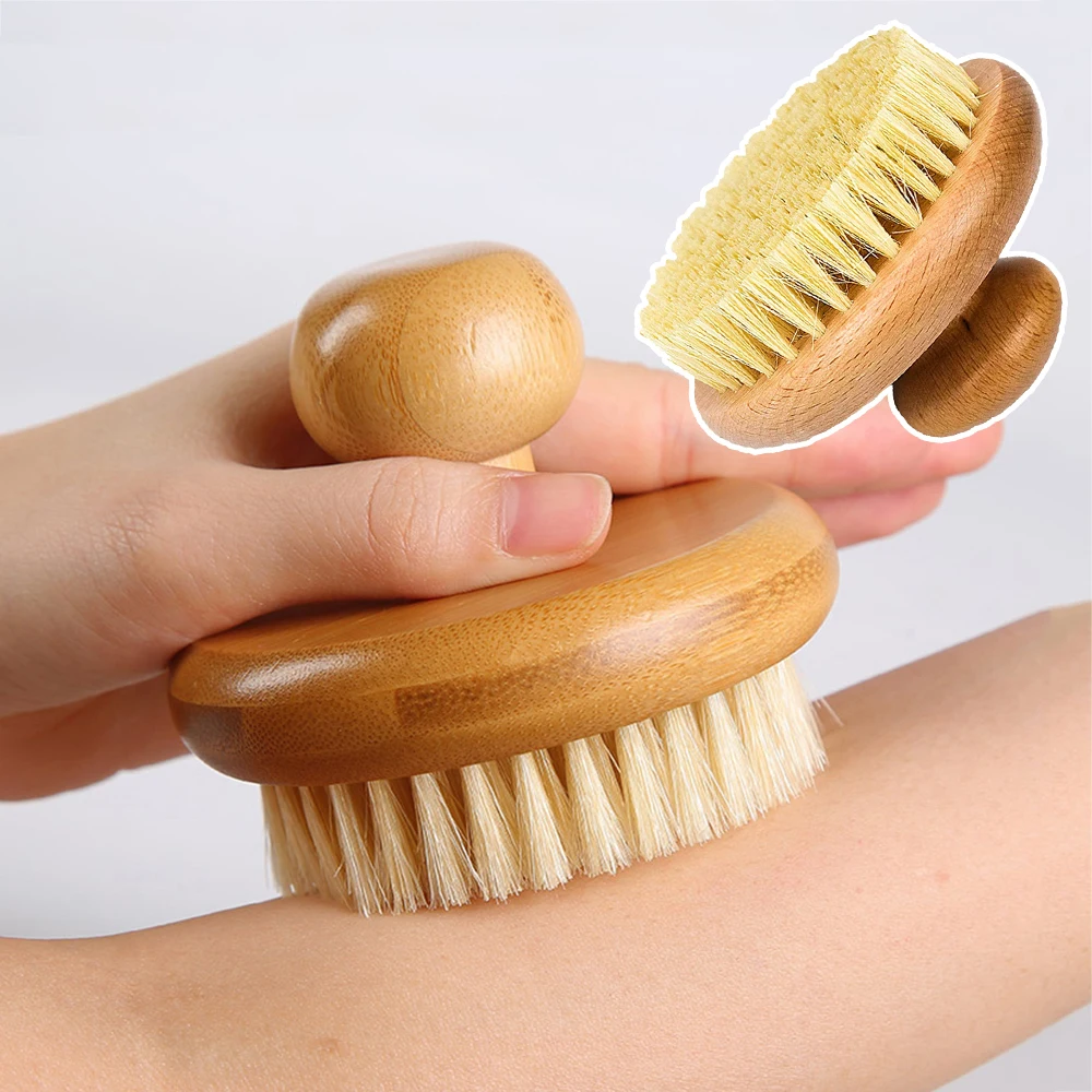 Круглая щетка для ванны Sisal отшелушивающая тела удаления омертвевшей кожи