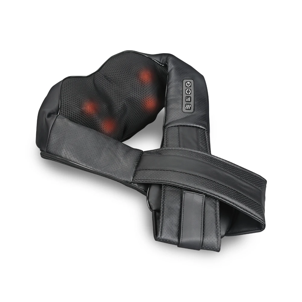 

Электрический ручной массажер для шеи с подогревом для автомобиля и домашнего использования, шиацу