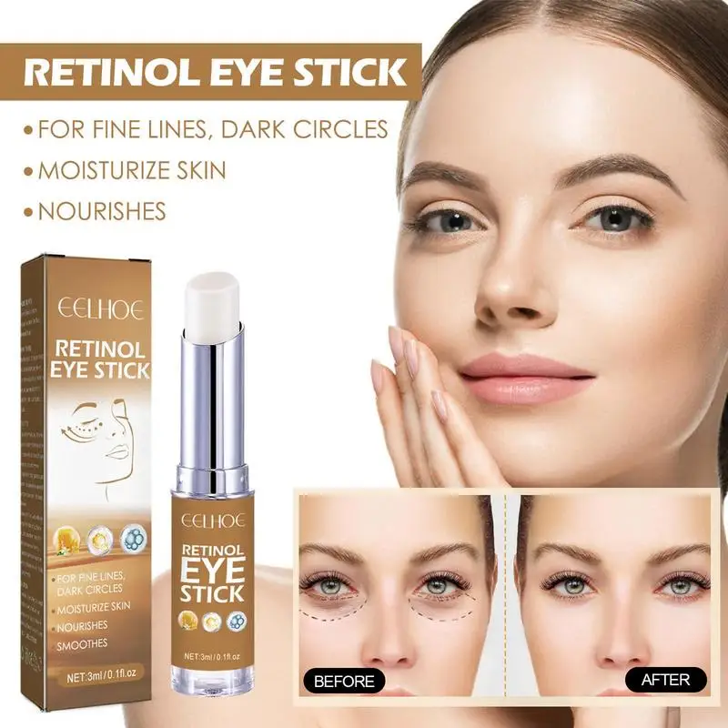 

Eye Brightening Cream 3ml Retinol Eye Balm Dark Eye Circle Remover Hydrating Anti Puffiness Remove Dark Circles Eye Stick