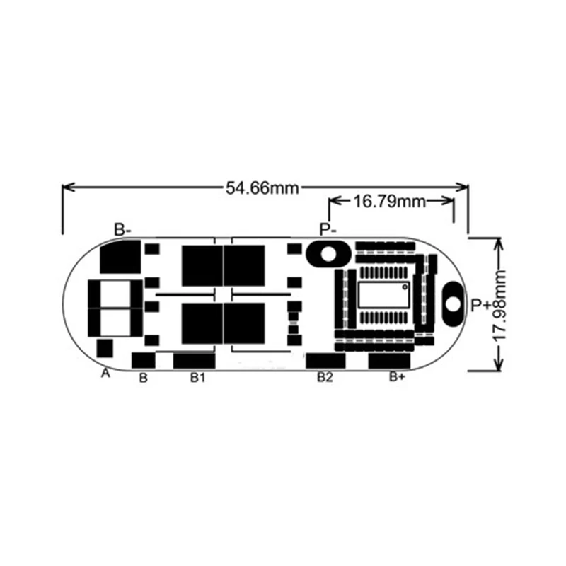 BMS 25A 3S 12 6 V 4S 16 8 5S 21V 18650 Защитная печатная плата для литий-ионной литиевой батареи