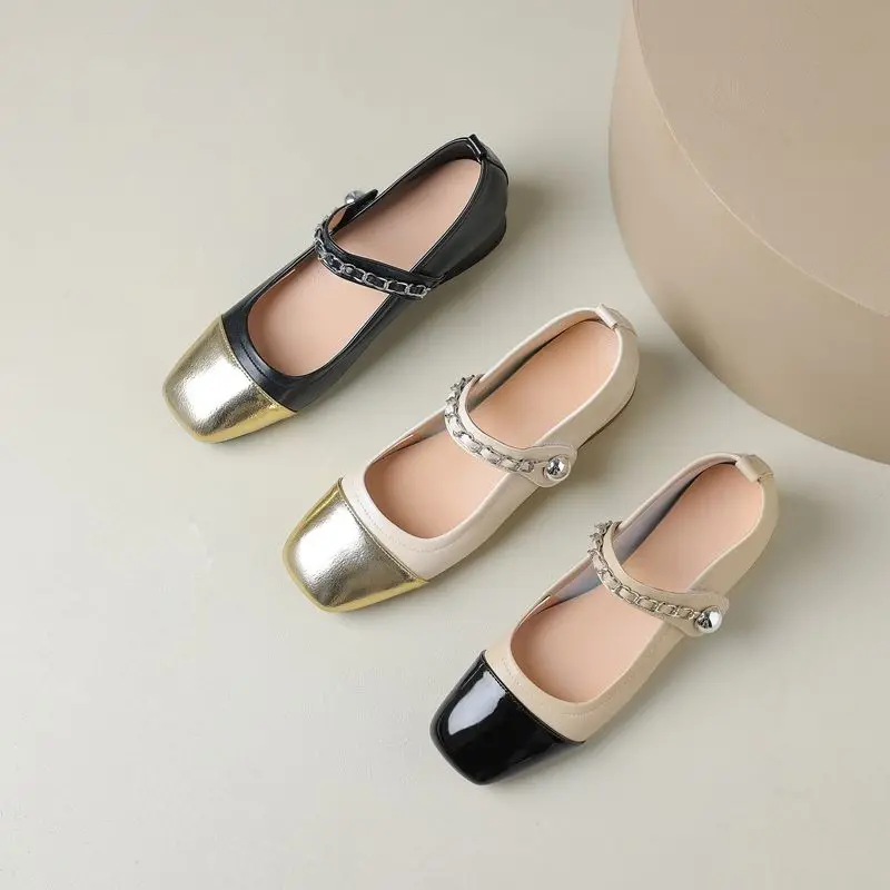 ASILETO Лидер продаж мягкие женские туфли на плоской подошве с квадратным носком