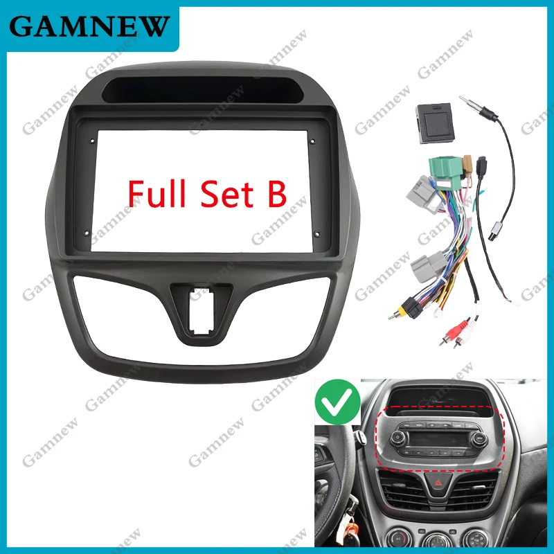 

9-дюймовый автомобильный радиоприемник, адаптер рамки для Chevrolet Spark Baic Beat Daewoo Matiz 2015-2018 Android Radio Dash Fitting Panel Kit