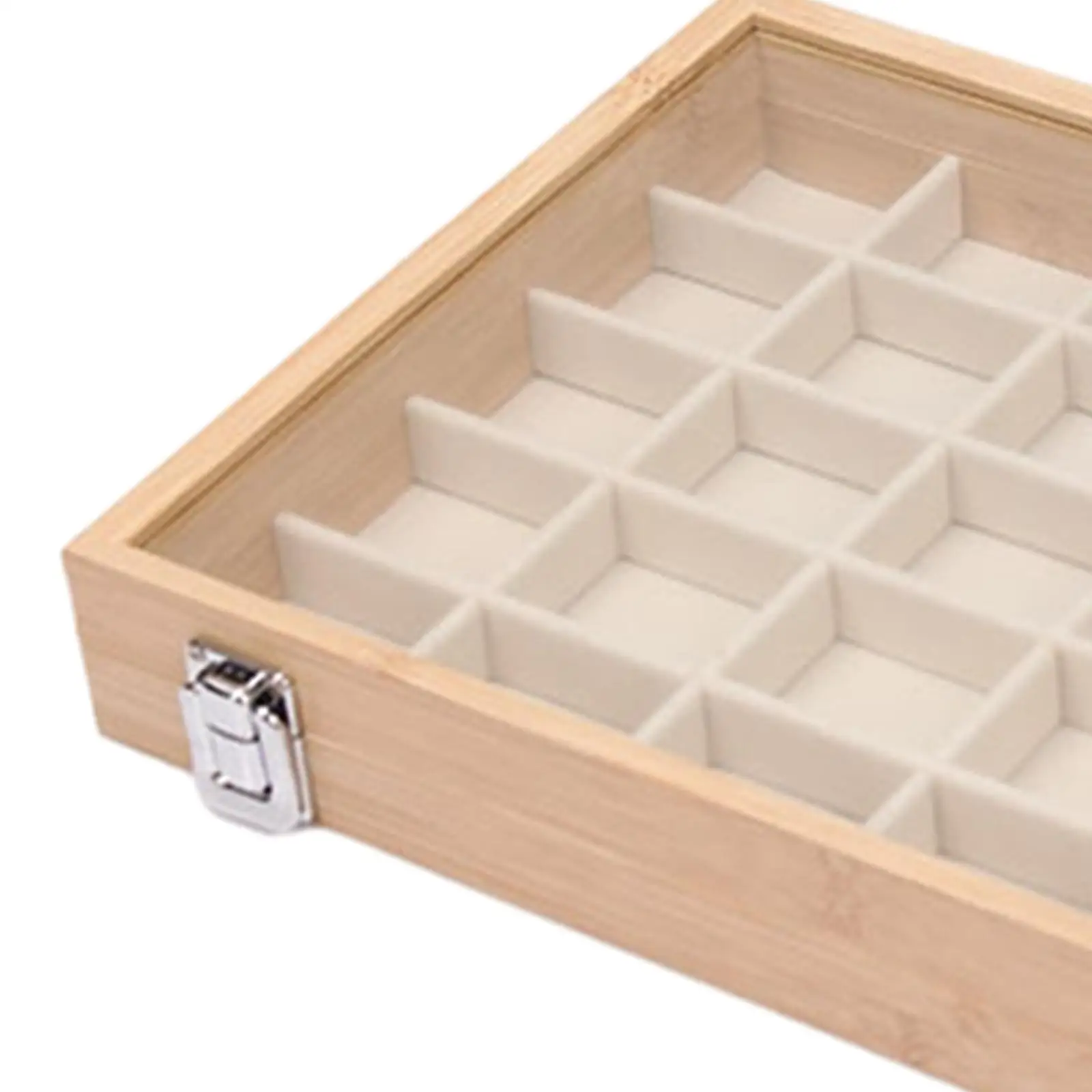 Шкатулка для ювелирных изделий деревянный органайзер серег поднос витрин в