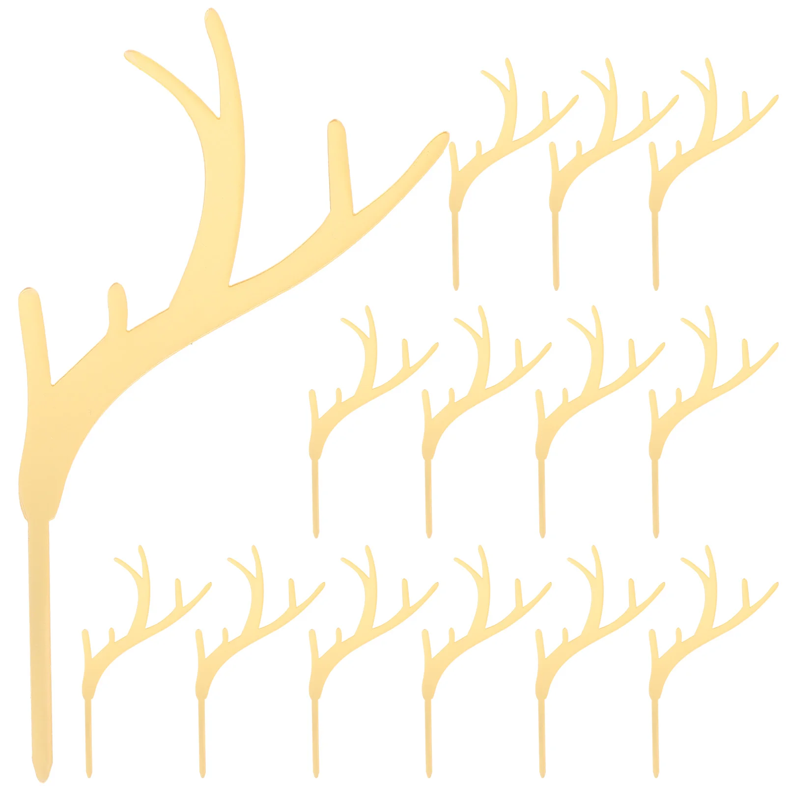 

Antler Cupcake Toppers Christmas Cake Toppers Christmas Cake Picks Dessert Toppers